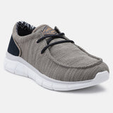 A beige Men's bugatti Sneakers featuring a round plain toe, zero heels heel. Made from textile with a durable eva outsole, this laces design offers both style and comfort.