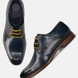 Bugatti Mansueto Flex Light Blue Premium Leather Comfort Derby Formal Shoes