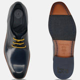 Bugatti Mansueto Flex Light Blue Premium Leather Comfort Derby Formal Shoes