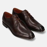 Bugatti Mansueto Flex Dark Brown Premium Leather Comfort Derby Formal Shoes