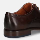 Bugatti Mansueto Flex Dark Brown Premium Leather Comfort Derby Formal Shoes