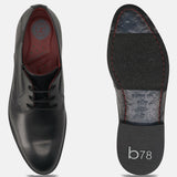 Bugatti Livorno Flex Evo Black Premium Leather Comfort Derby Formal Shoes