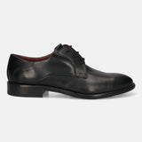 Bugatti Livorno Flex Evo Black Premium Leather Comfort Derby Formal Shoes