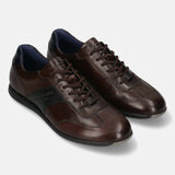Bugatti Thorello Dark Brown Premium Leather Comfort Sneakers