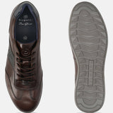 Bugatti Thorello Dark Brown Premium Leather Comfort Sneakers