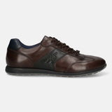 Bugatti Thorello Dark Brown Premium Leather Comfort Sneakers