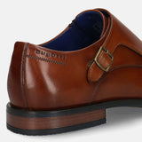 Bugatti Gapo Cognac Premium Leather Comfort Monk Strap Slip-On Formal