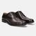 A grey Men's bugatti Oxford featuring a chisel toe plain toe, stacked heel. Made from premium genuine leather with a durable leather outsole, this laces design offers both style and comfort.