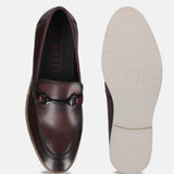 bugatti Kadmos Bordo  Premium Leather Comfort Slip-Ons Formal