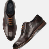 Bugatti Mamadou Dark Brown Premium Leather Comfort Oxford Formal Shoes