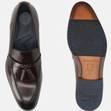 Bugatti Rico Dark Brown Premium Leather Comfort Slip-On Formal