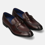 Bugatti Rico Bordo Premium Leather Comfort Slip-On Formal