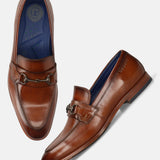 Bugatti Rico Cognac Premium Leather Comfort Slip-On Formal