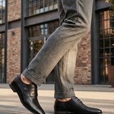 bugatti Margo Black  Premium Leather Comfort Derby Formal shoes