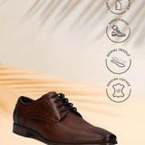 Bugatti Margo Brown Premium Leather Comfort Derby Formal Shoes