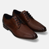 Bugatti Margo Brown Premium Leather Comfort Derby Formal Shoes