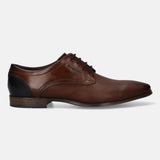 Bugatti Margo Brown Premium Leather Comfort Derby Formal Shoes