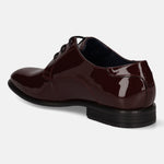 Bordeaux formal derby shoes in premium leather by bugatti with a glossy, polished finish.