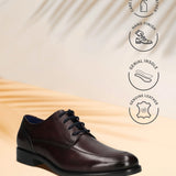 Bugatti Sula Bordo Premium Leather Comfort Derby Formal Shoes