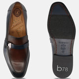 Bugatti Mansueto Flex Revo Blue Premium Leather Comfort Slip-On Formal