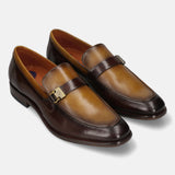 Bugatti Mansueto Flex Revo Brown Premium Leather Comfort Slip-On Formal