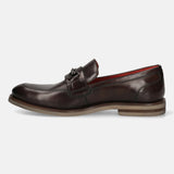 Bugatti Sula Revo Light Dark Brown Premium Leather Comfort Slip-On Formal