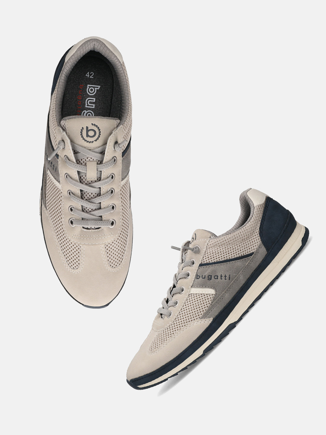 bugatti Riptide sand Comfort Sneakers, displayed at an angle to showcase the upper and sole.