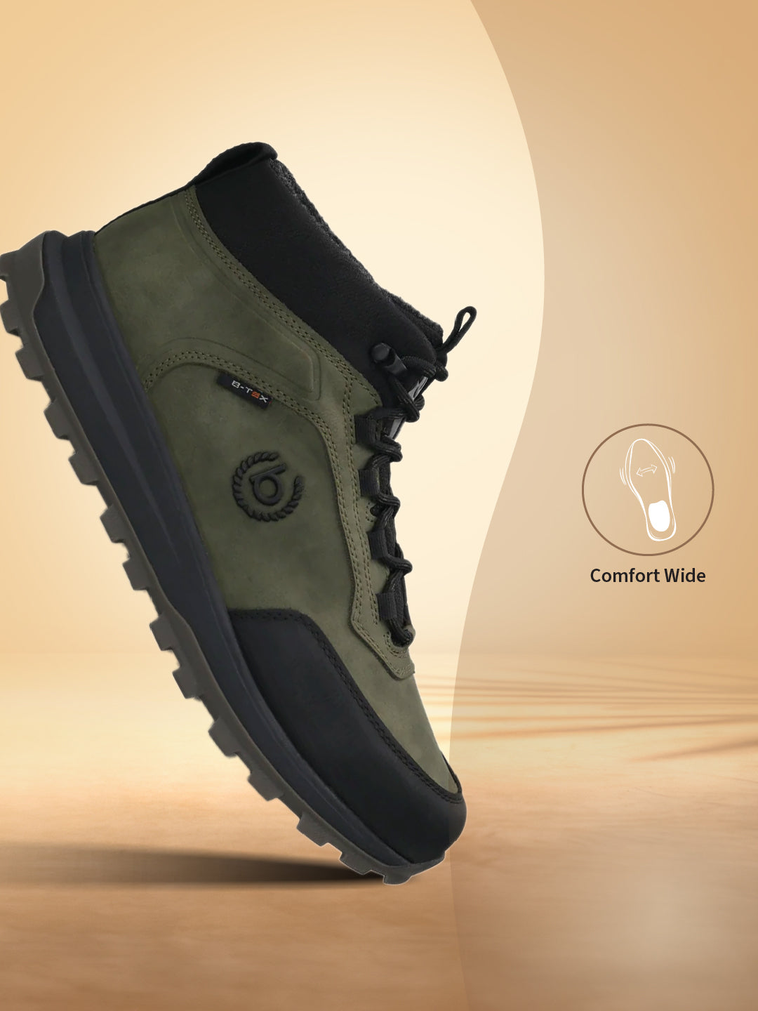 A green Men's bugatti Outdoor Sneakers featuring a round toe plain toe, zero heels heel. Made from synthetic with a durable tpr outsole, this laces design offers both style and comfort.