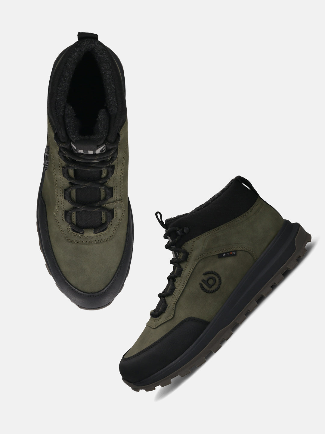 A green Men's bugatti Outdoor Sneakers featuring a round toe plain toe, zero heels heel. Made from synthetic with a durable tpr outsole, this laces design offers both style and comfort.