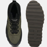 A green Men's bugatti Outdoor Sneakers featuring a round toe plain toe, zero heels heel. Made from synthetic with a durable tpr outsole, this laces design offers both style and comfort.