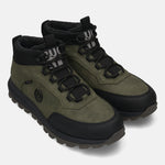A green Men's bugatti Outdoor Sneakers featuring a round toe plain toe, zero heels heel. Made from synthetic with a durable tpr outsole, this laces design offers both style and comfort.