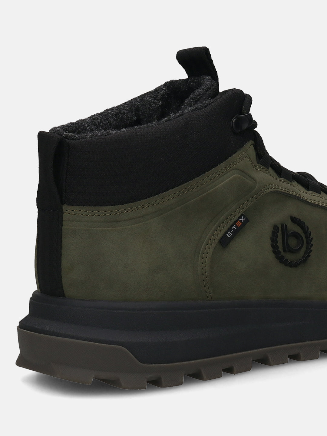 A green Men's bugatti Outdoor Sneakers featuring a round toe plain toe, zero heels heel. Made from synthetic with a durable tpr outsole, this laces design offers both style and comfort.