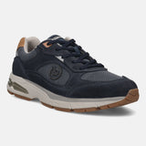 bugatti Parry dark blue  Premium Leather Comfort Athileisure Sneakers