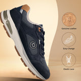 bugatti Parry dark blue  Premium Leather Comfort Athileisure Sneakers