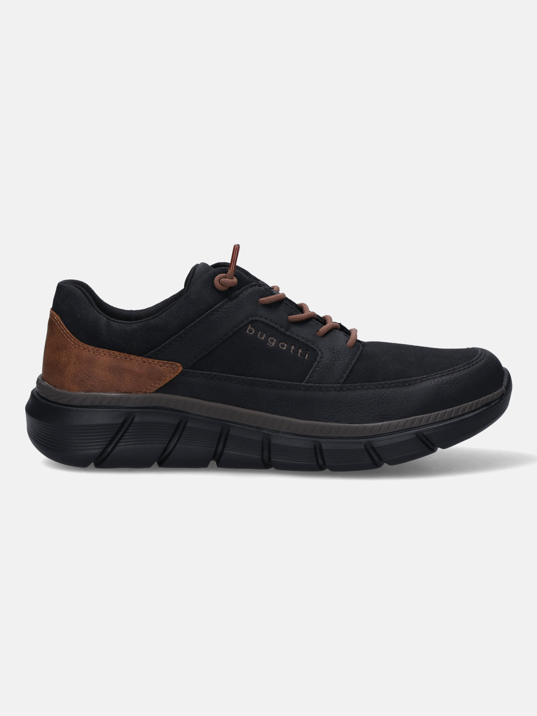 Bugatti Anaheim Black Comfort Sneakers side view 