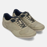 bugatti Canario light grey  Premium Leather Comfort Sneakers