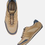A brown Men's bugatti Sneakers featuring a round toe plain toe, zero heels heel. Made from premium genuine leather with a durable sebs (block copolymer) outsole, this elastic design offers both style and comfort.