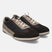Brown leather sneakers by bugatti, with suede and textile accents, and off-white laces.