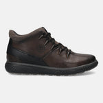 A grey Men's bugatti Sneakers featuring a round toe plain toe, zero heels heel, and a wide fit. Made from premium genuine leather with a durable tpr outsole, this zipper design offers both style and comfort.