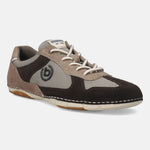 A brown Men's bugatti Sneakers featuring a round plain toe, zero heels heel. Made from suede leather with a durable sebs (block copolymer) outsole, this laces design offers both style and comfort.