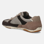 A brown Men's bugatti Sneakers featuring a round plain toe, zero heels heel. Made from suede leather with a durable sebs (block copolymer) outsole, this laces design offers both style and comfort.