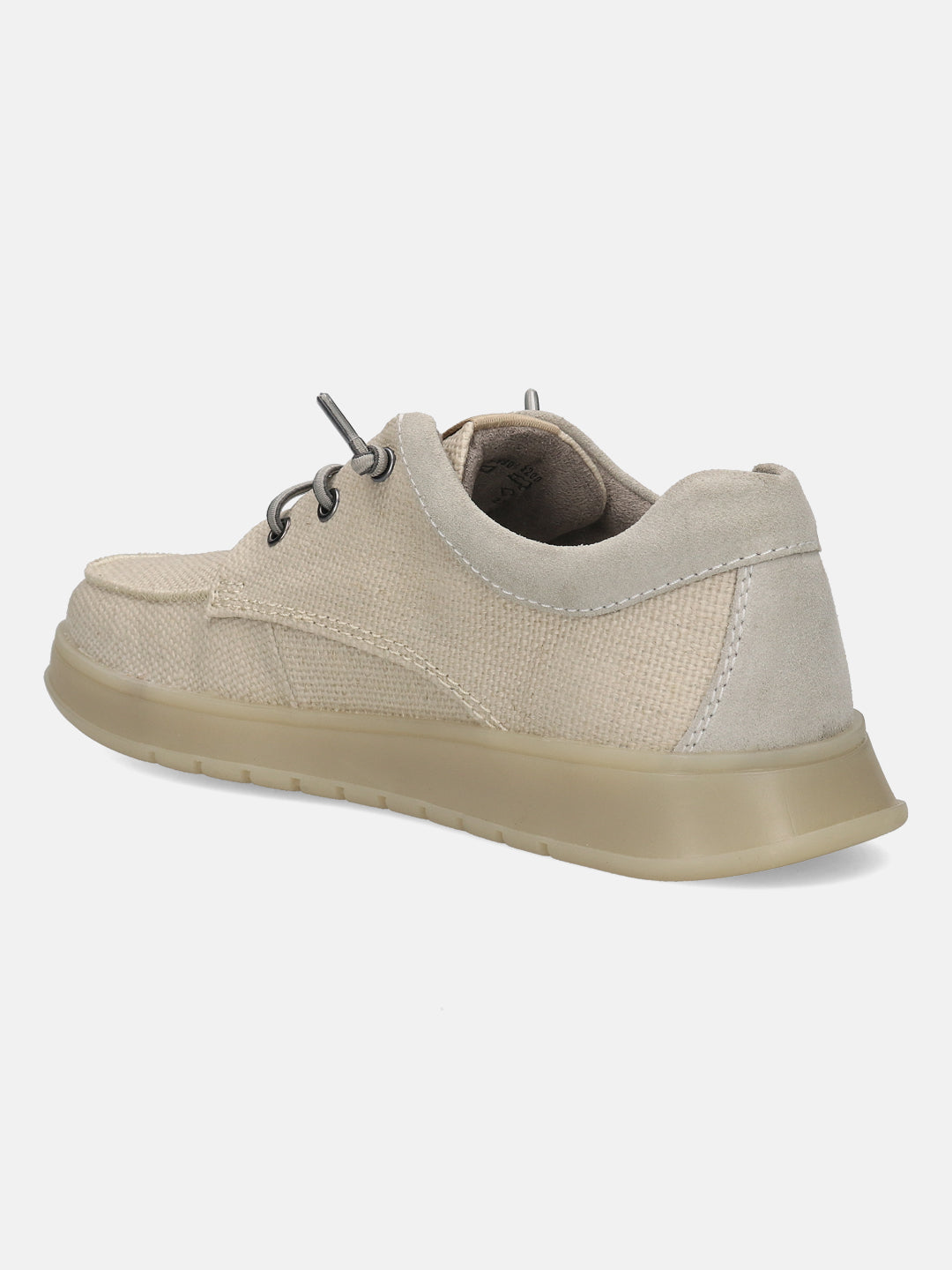 A beige Men's bugatti Sneakers featuring a round plain toe, zero heels heel. Made from textile with a durable tpr outsole, this laces design offers both style and comfort.