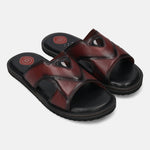A grey Men's bugatti Mules featuring a round toe plain toe, zero heels heel, and a wide fit. Made from premium genuine leather with a durable eva outsole, this slip-on design offers both style and comfort.
