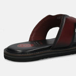 A grey Men's bugatti Mules featuring a round toe plain toe, zero heels heel, and a wide fit. Made from premium genuine leather with a durable eva outsole, this slip-on design offers both style and comfort.