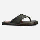 Men's Bugatti thong green leather shoes with a round toe , a eva outsole.