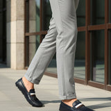Bugatti Olexa Dark Blue Premium Leather Drivers Slip-On Casual