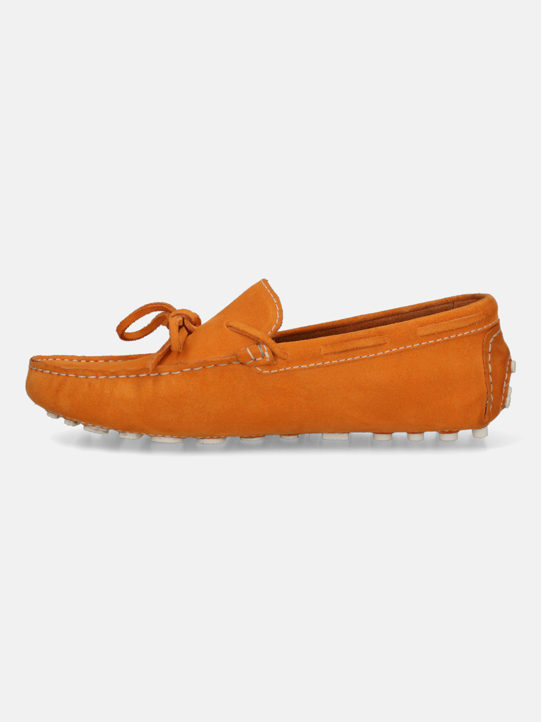 Men's Bugatti drivers red leather shoes with a round toe and apron toe , a tpr outsole.