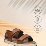 bugatti Derek cognac  Premium Leather Comfort Back Strap