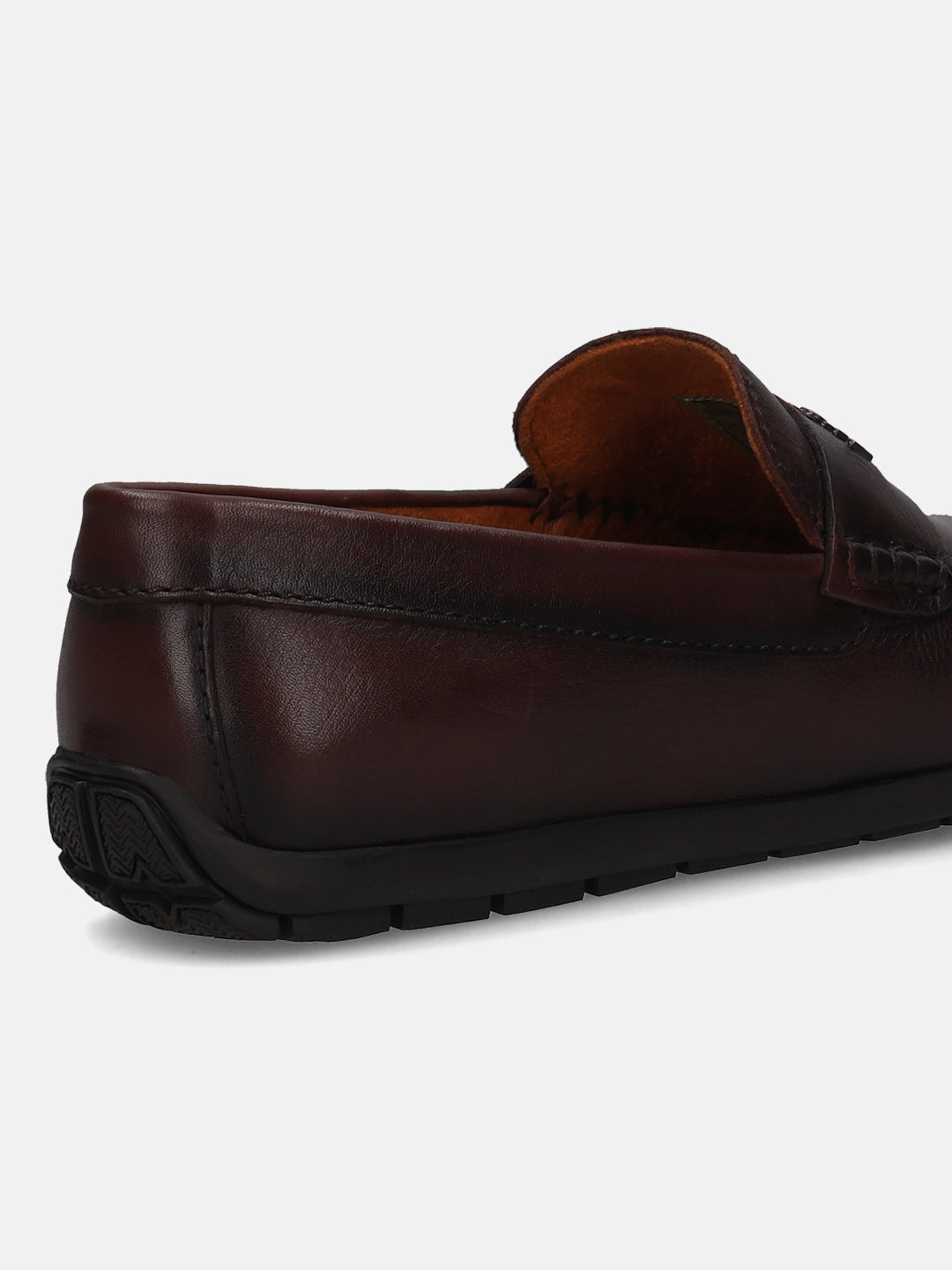 bugatti Linex slip-on shoe in mid-brown premium leather, featuring a comfortable, casual style.