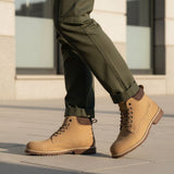 Bugatti Lee yellow premium leather comfort casual boots for men